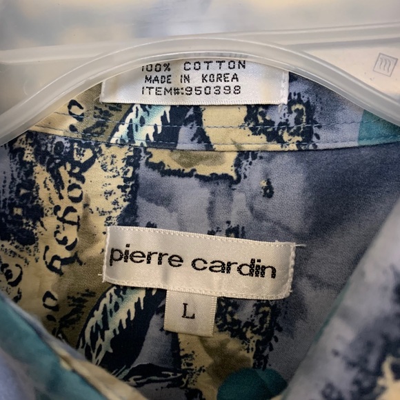 Pierre Cardin Hawaiian Shirt Size L - Picture 3 of 9